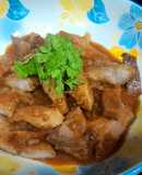 Thịt rim sate mặn ngọt