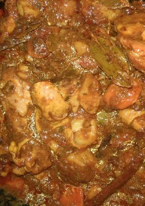 A picture of Chicken curry.