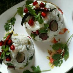 A picture of Fruits Curd Rice.
