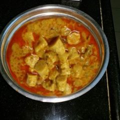 A picture of Gatte ki sabji.