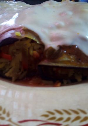 Una foto de Canelones de berenjena...🍆