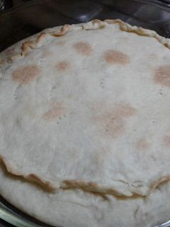 Una foto de Tarta de pollo con salsa blanca