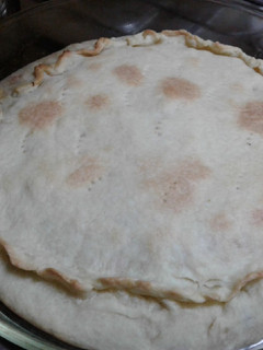 Una foto de Tarta de pollo con salsa blanca