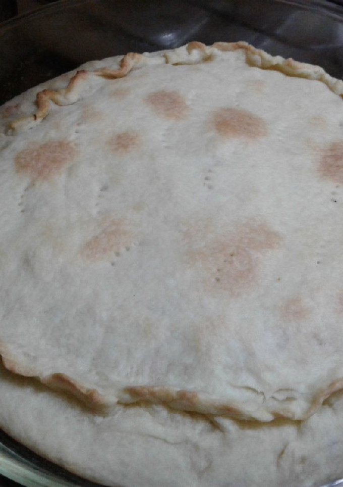 Una foto de Tarta de pollo con salsa blanca