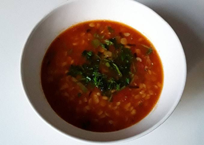 Red lentils soup