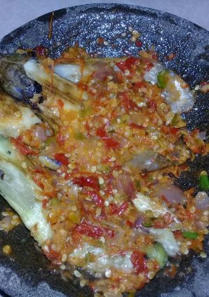 Foto resep Pecak terong bakar sambal bajak 🍆🍆🍆🌶🌶🌶