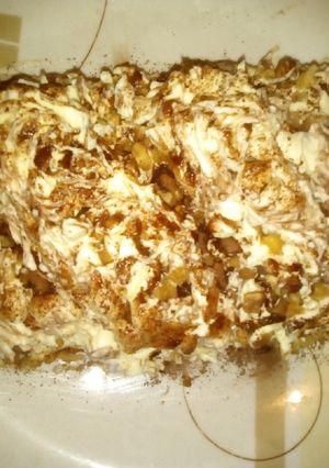 O poză a rețetei Mini tort cu pișcoturi și cremă de vanilie.