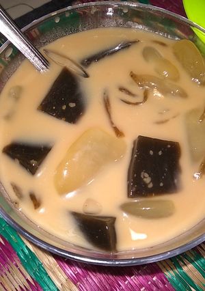 Foto resep Es kolkal cincau gula aren
