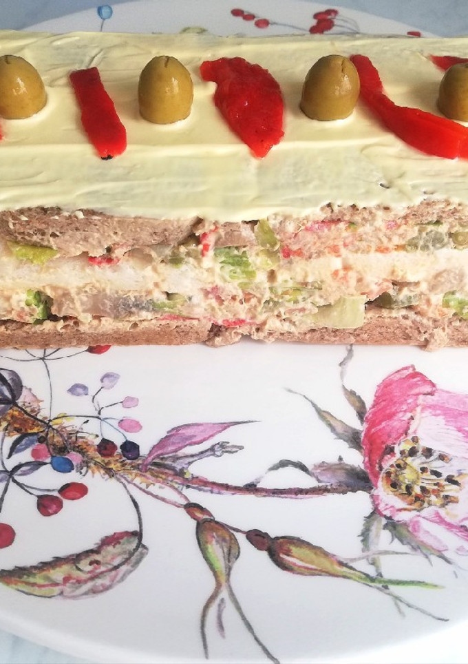 Una foto de Pastel Vegetal de Ensaladilla con Gusto y Sabor