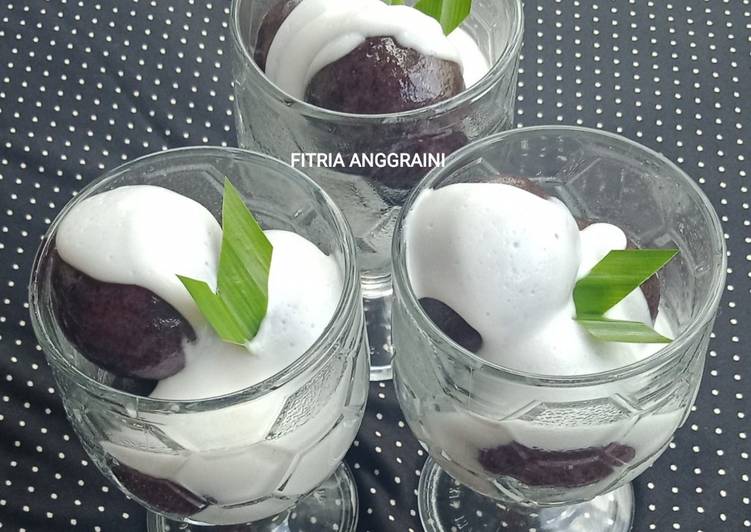 resep cara mengolah Putri mandi ketan item