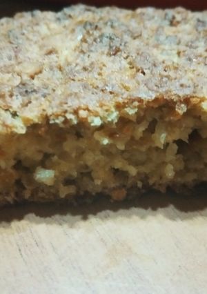 Una foto de Budín de avena, banana y maní fácil y económico