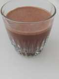 Batido de plátano, leche, chocolate y avena