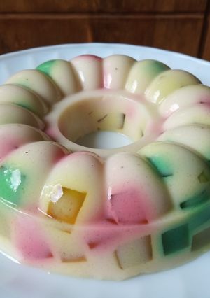 Foto resep Pudding Susu Mozaik