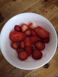 Una foto de Fresas con azúcar