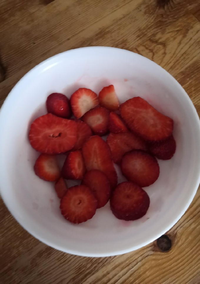 Una foto de Fresas con azúcar