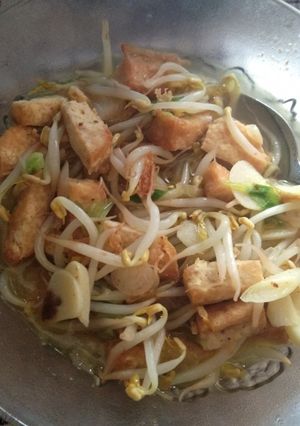 Foto resep Tumis touge mix tahu