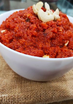 A picture of Gajar ka halwa.
