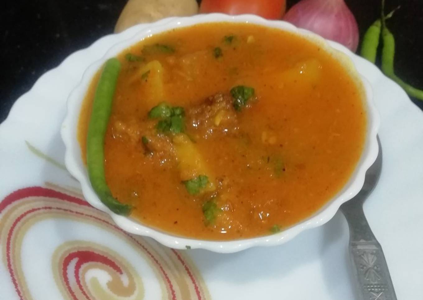 Aloo Badiyan Curry
