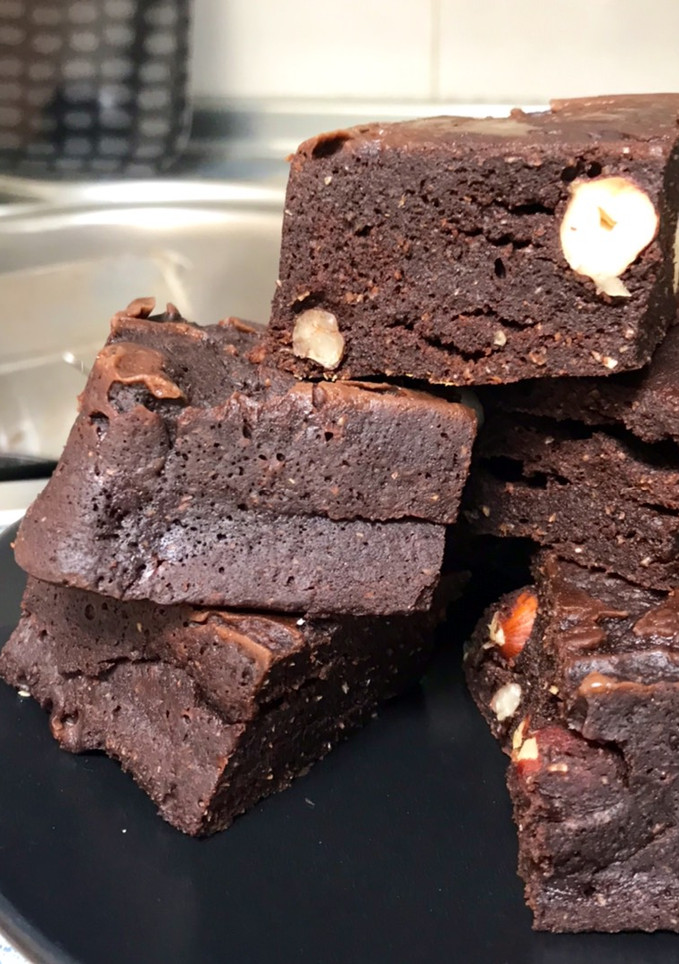 Una foto de Brownie al microondas