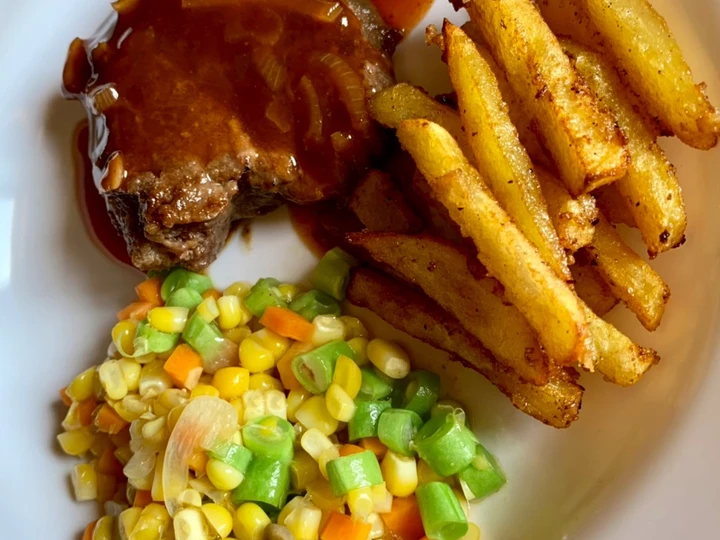 Cara Mudah Membikin Resep Beef Steak sauce BBQ yang Lezat Sekali Anti Ribet, Sempurna