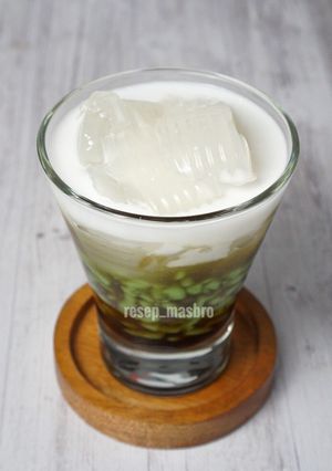 Foto resep Es Kelapa Muda (KW) dengan Cendol Mocaf