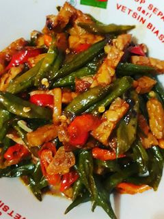 Foto resep Tumis Tempe Kacang Panjang