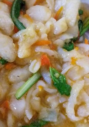 Foto resep Seblak cimol + kwetiaw sayur