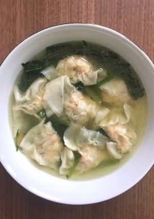 Foto resep Pangsit Kuah Udang / Wonton Soup