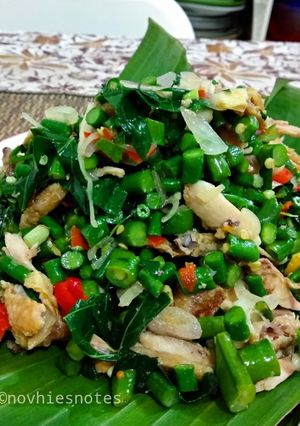 Foto resep Ayam Goreng Kacang Panjang Sambal Matah