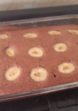 Una foto de Queque sabor chocolate con plátano