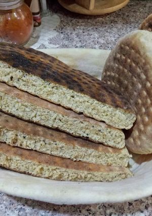 صورة لوصفة خبز دار أو المطلوع بدقيق القمح