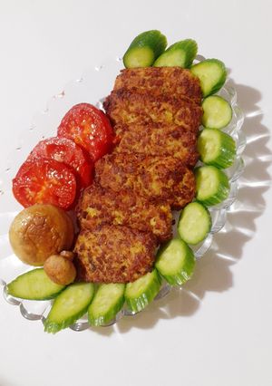 عکسی از دستور کتلت سویا (طعام نباتی)