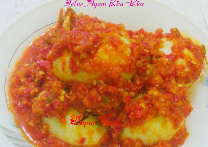 Telur ayam rica-rica