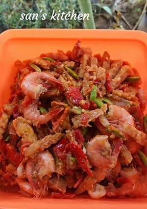Foto resep Sambal petai tempe dan udang