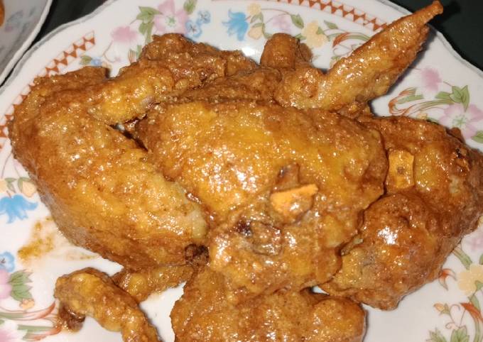 Cara Membuat Ayam goreng saus telur asin Ekonomis Untuk Jualan