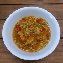 A picture of Masala Oats - Easy to make diet recipe.