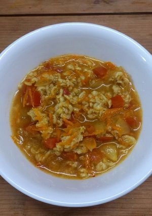 A picture of Masala Oats - Easy to make diet recipe.