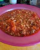Guiso de carne con trigo sarraceno