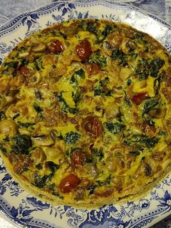 Una foto de Tortilla de verduras al horno