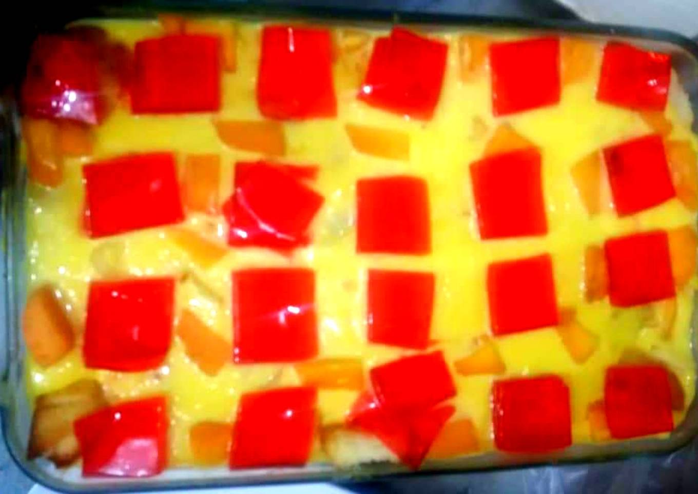Mango custard