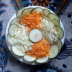 A picture of Three ingredients coleslaw.