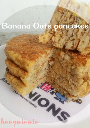 รูปของ Banana Oats pancakes(คลีน) #เบเกอรี่ง่ายๆ