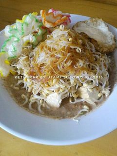 Foto resep Ketoprak Ekstra telur mata sapi