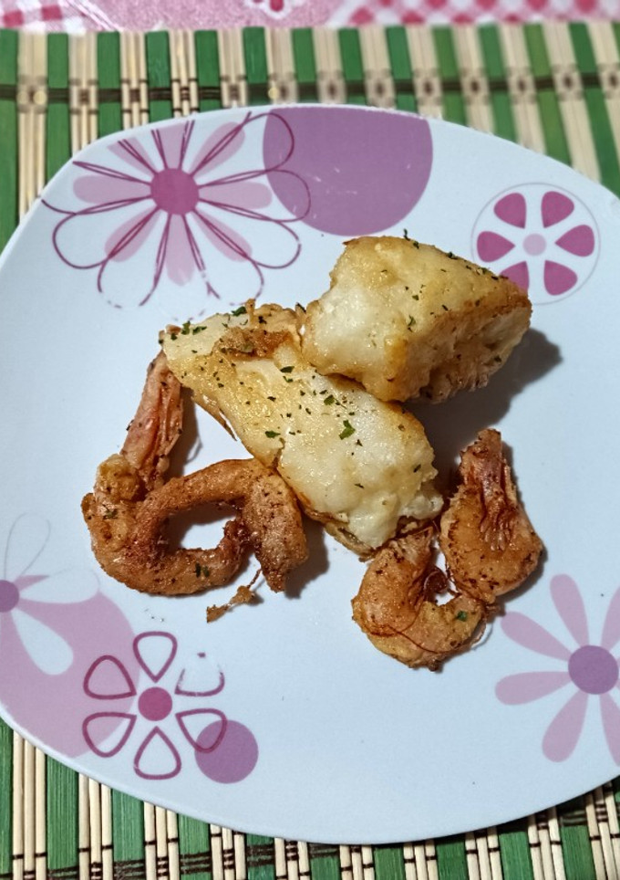 Una foto de Bacalao rebozado
