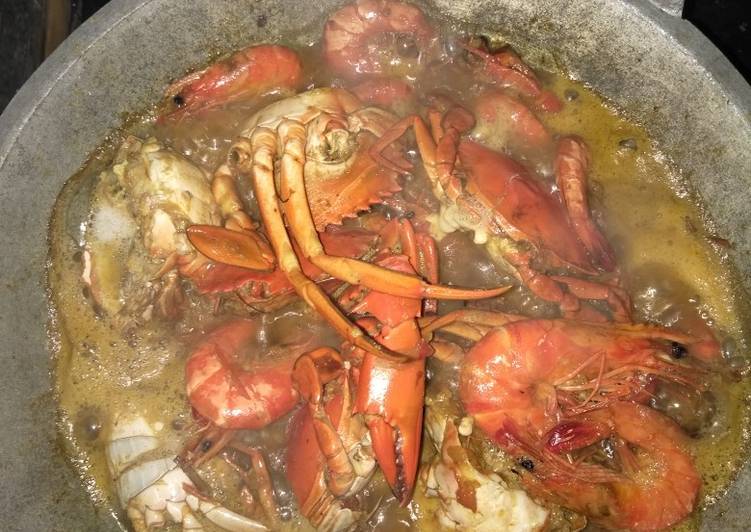 Bagaimana Membuat Kepiting udang bumbu pedas, Menggugah Selera