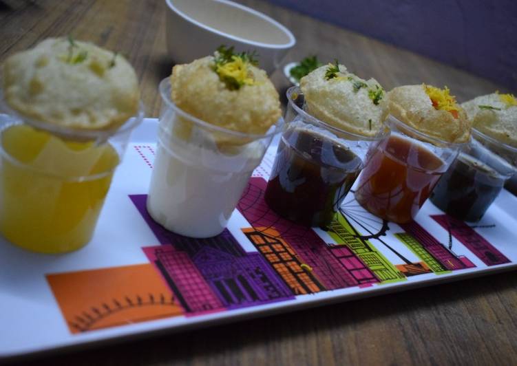 Flavoured Pani Puri/Golgappa