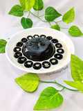 Grass Jelly with Brown Sugar and Milk