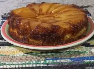 Una foto de Tarta invertida de peras🍐