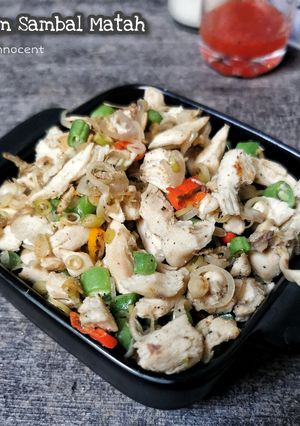 Foto resep Ayam Rebus Sambal Matah (Tanpa Minyak, Bisa Untuk Diet)