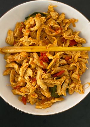 Foto resep Ayam suwir pedas enak